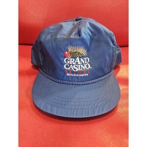 Vintage Grand Casino Hat Cap Snap Back Biloxi Mississippi Embroidered Mens 90s